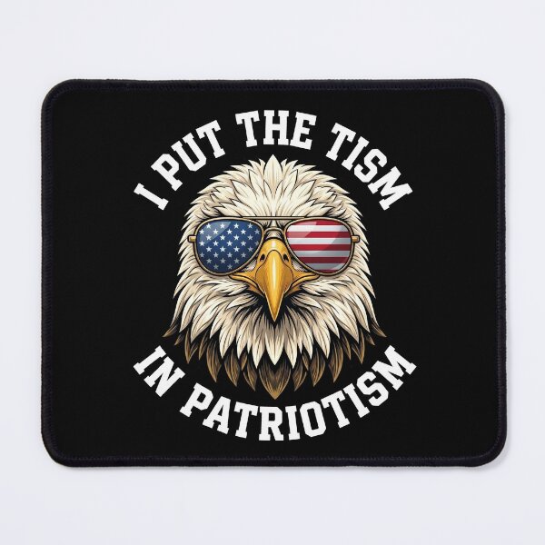 Item preview, I Put The Tism In Patriotism Funny Patriotic Autism Eagle USA Flag Design designed and sold by fawzimorsy.