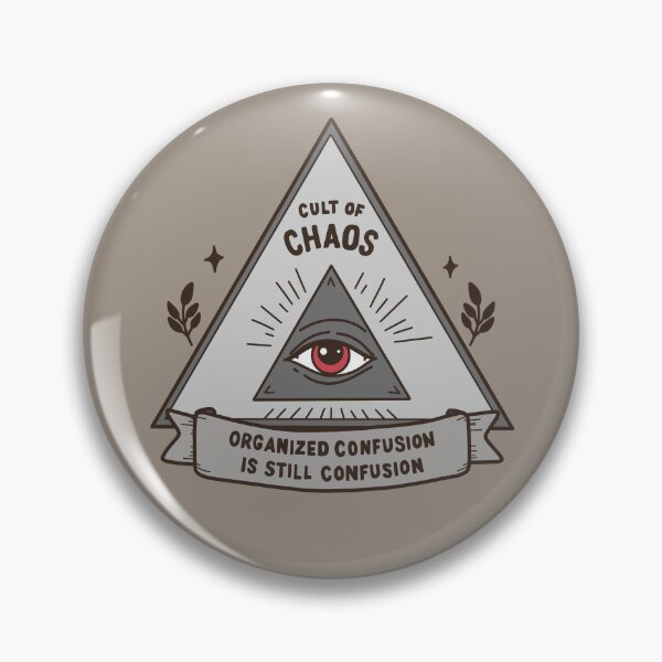 Item preview, Cult of Chaos – Organized Confusion Is Still Confusion Funny Chaos Club Emblem designed and sold by thesalynn.