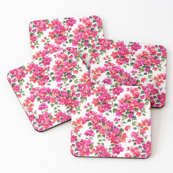 Item preview, Bougainvillea Watercolor Mediterranean Seamless Floral Pattern designed and sold by Inkworksbyshery.