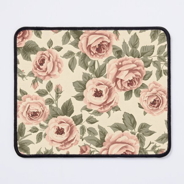 Item preview, Vintage Cottagecore Dusty Pink Rose Floral Pattern designed and sold by Luna-Flow.