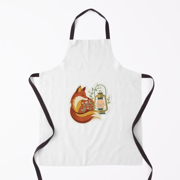 Item preview, Curled Fox with Vintage Lantern Glow designed and sold by belajarubic.