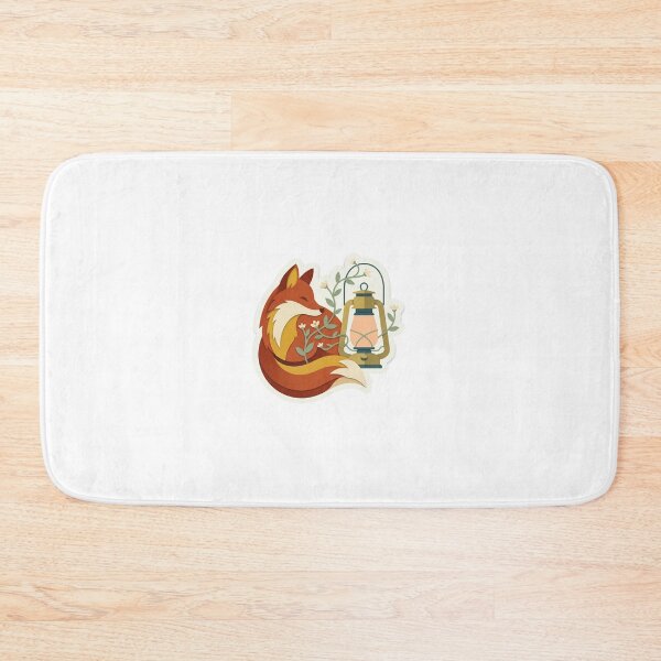 Item preview, Curled Fox with Vintage Lantern Glow designed and sold by belajarubic.