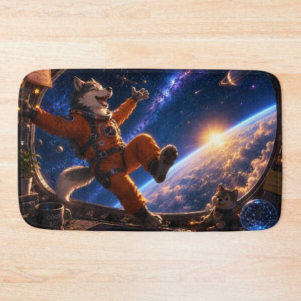 Item preview, Happy Husky in Space! designed and sold by nikkolaus.