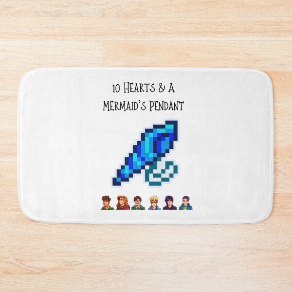 Item preview, Stardew Valley Bachelors - 10 Hearts & Mermaid's Pendant designed and sold by Cozy Moss Studio.