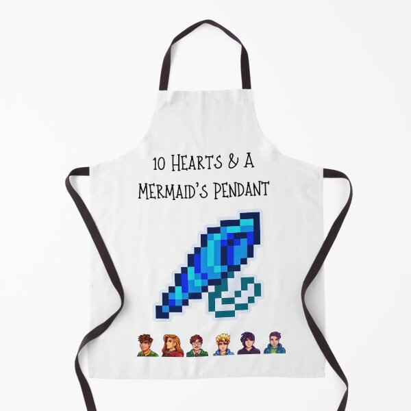 Item preview, Stardew Valley Bachelors - 10 Hearts & Mermaid's Pendant designed and sold by Cozy Moss Studio.