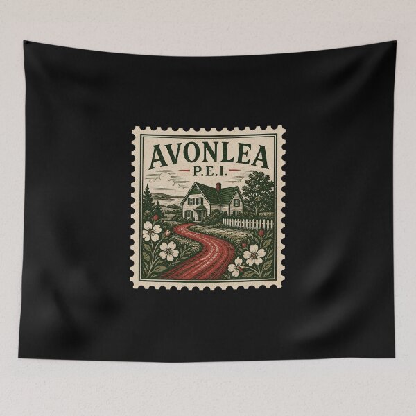Item preview, Avonlea PEI Postage Stamp Anne of Green Gables Vintage Art designed and sold by Fenay Designs.