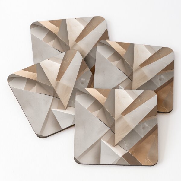 Item preview, Sculptural Geometric Relief Luxury Design Painting designed and sold by EnmarcArt.