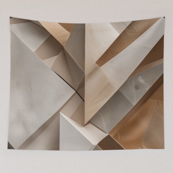 Item preview, Sculptural Geometric Relief Luxury Design Painting designed and sold by EnmarcArt.