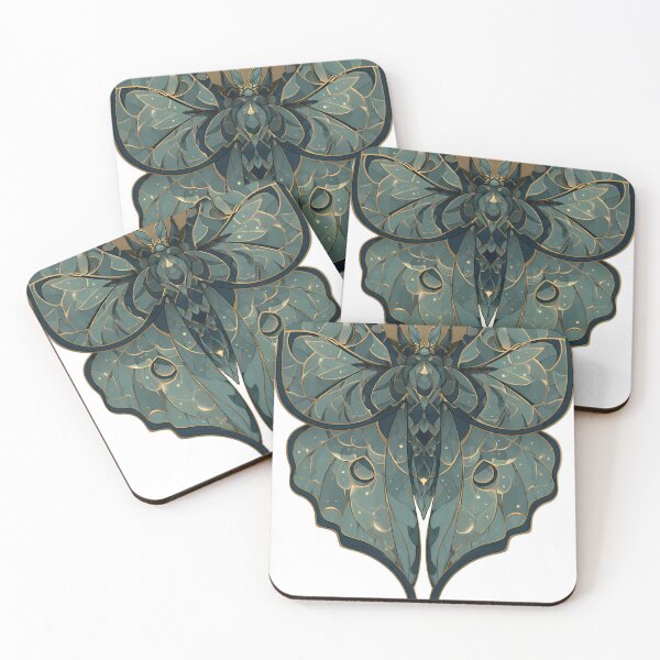 Item preview, Luna Moth Crescent Mushroom designed and sold by IllumeInk.