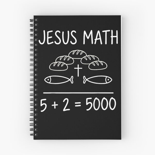 Item preview, Jesus Math 2 Fishes 5 Breads Feeds The 5000 Bible  designed and sold by Angryblu3.