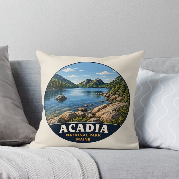 Item preview, Acadia National Park Maine US Retro Badge designed and sold by Gideon Emmerich.