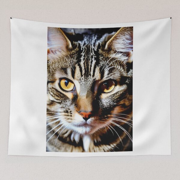 Item preview, Animals - Tabby Cat Portrait, Golden Gaze and Tabby Fur designed and sold by DoodyPets.