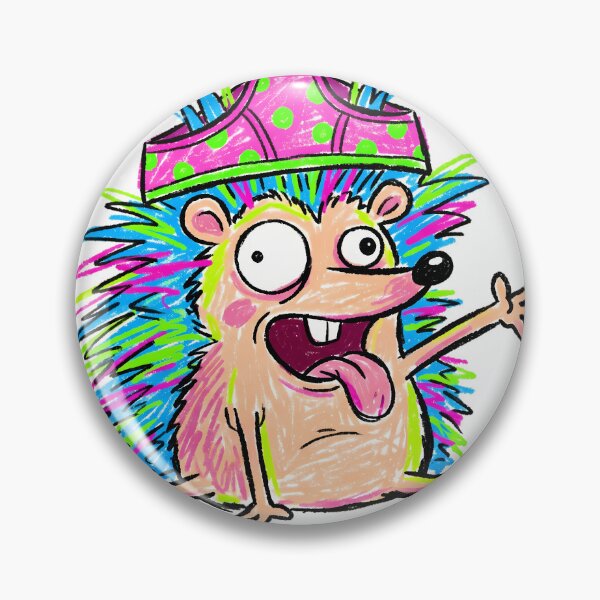 Item preview, Cursed Neon Bowl Ugly Hedgehog-Chaotic Spaghetti Head Messy Eater Hedgehog designed and sold by Thanakorn Prasing.