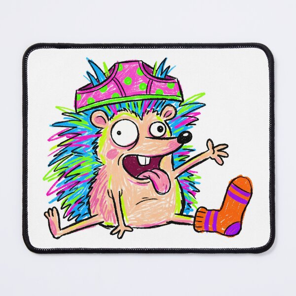 Item preview, Cursed Neon Bowl Ugly Hedgehog-Chaotic Spaghetti Head Messy Eater Hedgehog designed and sold by Thanakorn Prasing.