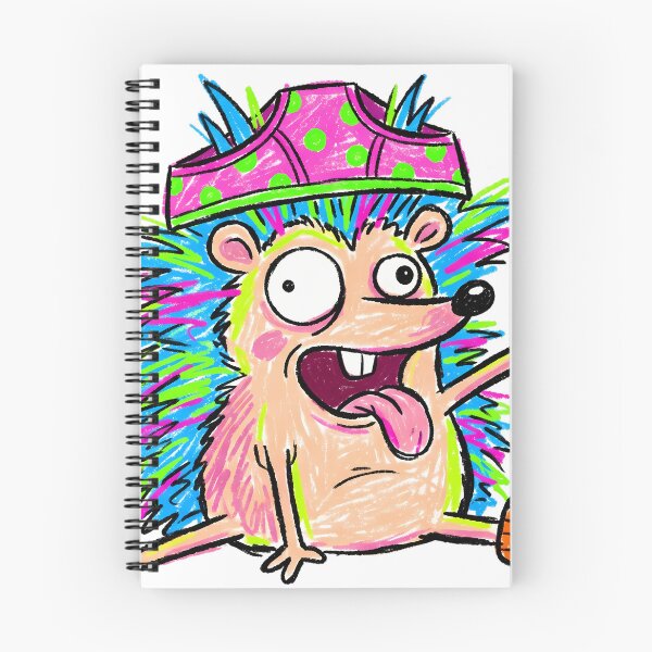 Item preview, Cursed Neon Bowl Ugly Hedgehog-Chaotic Spaghetti Head Messy Eater Hedgehog designed and sold by Thanakorn Prasing.