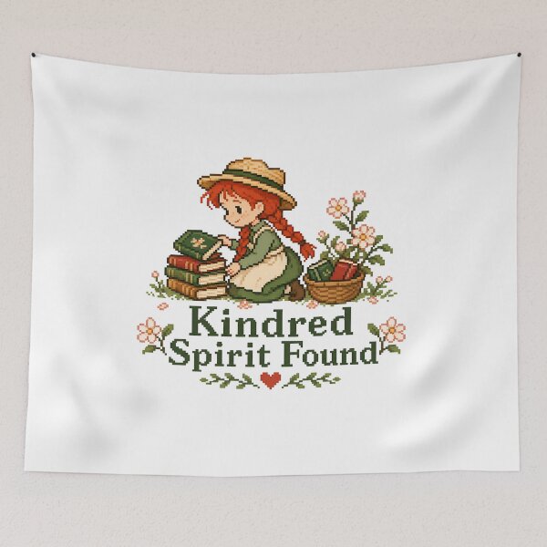 Item preview, Kindred Spirits Anne of Green Gables Stained Glass Art designed and sold by Fenay Designs.