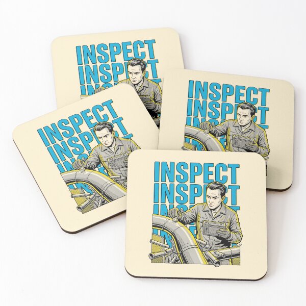 Item preview, Retro Pop Art NDT Technician Inspection designed and sold by DuckOddity.
