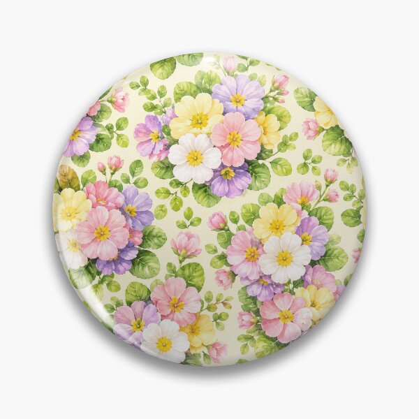Item preview, Primrose Spring Garden Watercolor Seamless Floral Pattern designed and sold by Inkworksbyshery.