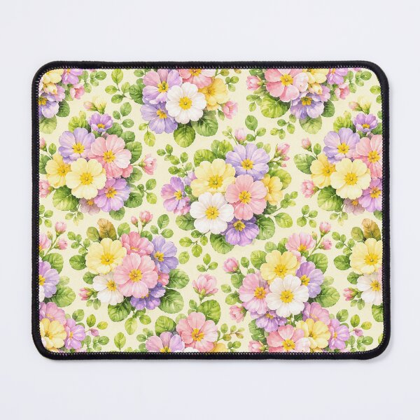 Item preview, Primrose Spring Garden Watercolor Seamless Floral Pattern designed and sold by Inkworksbyshery.