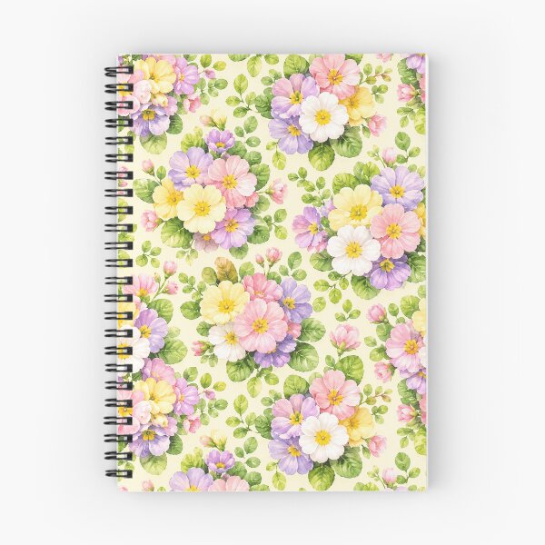 Item preview, Primrose Spring Garden Watercolor Seamless Floral Pattern designed and sold by Inkworksbyshery.