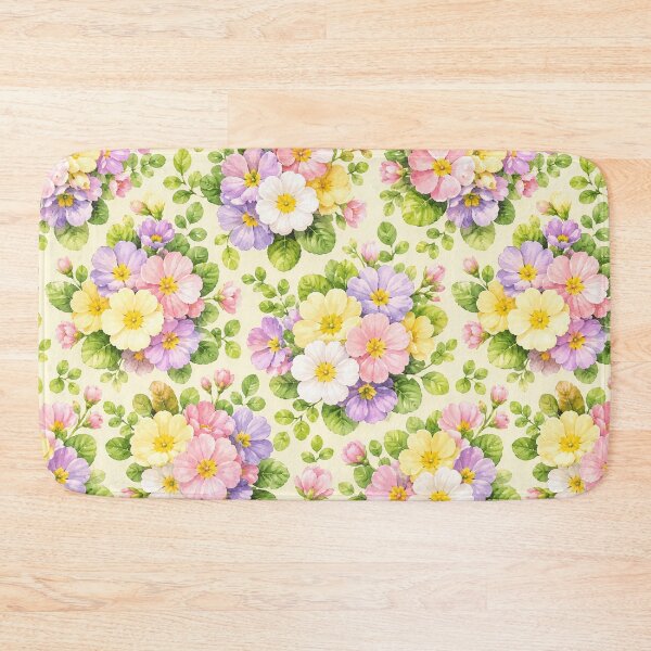 Item preview, Primrose Spring Garden Watercolor Seamless Floral Pattern designed and sold by Inkworksbyshery.