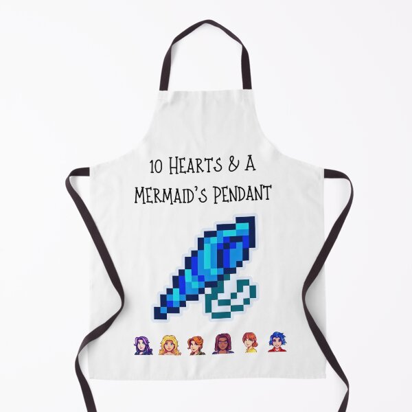 Item preview, Stardew Valley Bachelorettes - 10 Hearts & Mermaid's Pendant designed and sold by Cozy Moss Studio.