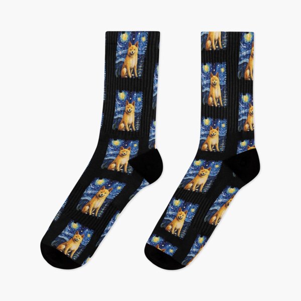 Item preview, Funny Shiba INu Starry Night Illustration Mom Dad Kids designed and sold by rafaeltto.