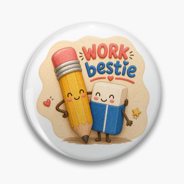 Item preview, Work Bestie Pencil Eraser designed and sold by olosra.