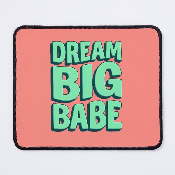 Item preview, Dream Big Babe - 3D Bubble Letters Pastel Retro Typography designed and sold by alizvisions.
