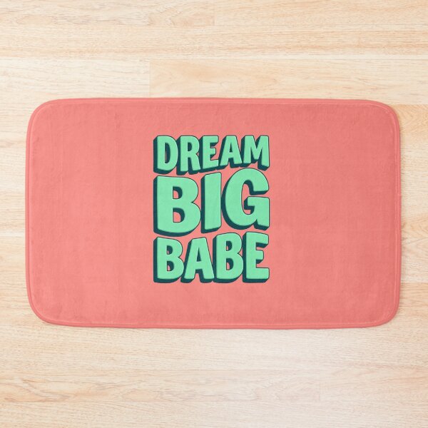 Item preview, Dream Big Babe - 3D Bubble Letters Pastel Retro Typography designed and sold by alishairjanjua.