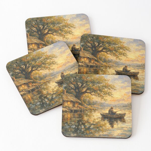 Item preview, Anglers in a peaceful landscape designed and sold by Sigtrix.