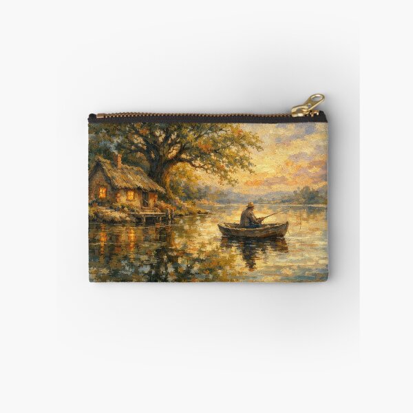 Item preview, Anglers in a peaceful landscape designed and sold by Sigtrix.