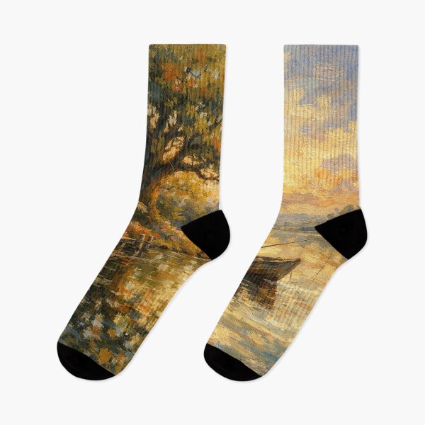 Item preview, Anglers in a peaceful landscape designed and sold by Sigtrix.