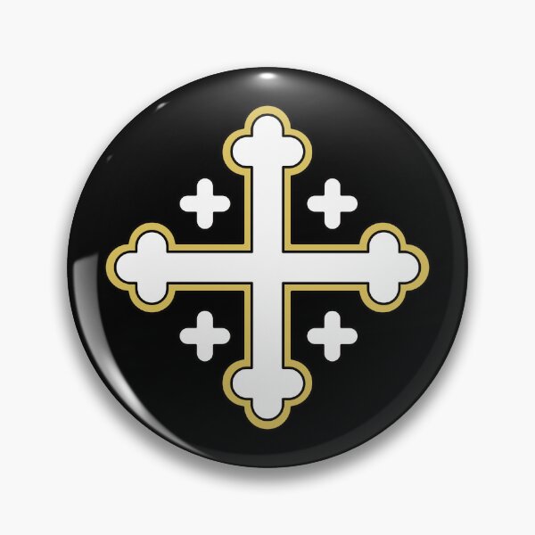 Item preview, Budded Cross White on Black. Copyright: © Collugraphic    designed and sold by Collugraphic.