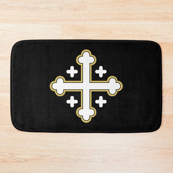 Item preview, Budded Cross White on Black. Copyright: © Collugraphic    designed and sold by Collugraphic.