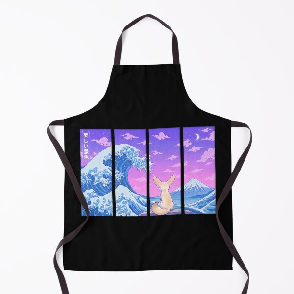 Item preview, Funny Fennex Fox Japanese Kanagawa Wave Vapor Japan Boys Girls Kids designed and sold by FurryHavenPH.