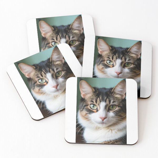 Item preview, Animals - Tabby Cat Portrait, Intense Green-Yellow Gaze designed and sold by DoodyPets.