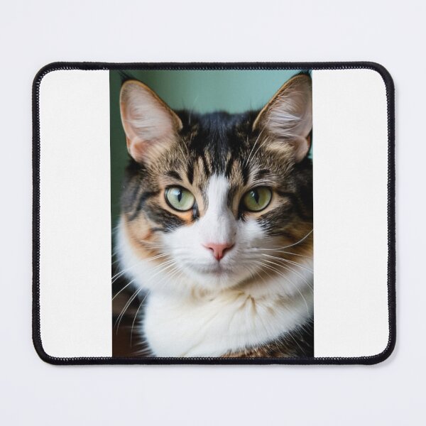 Item preview, Animals - Tabby Cat Portrait, Intense Green-Yellow Gaze designed and sold by DoodyPets.
