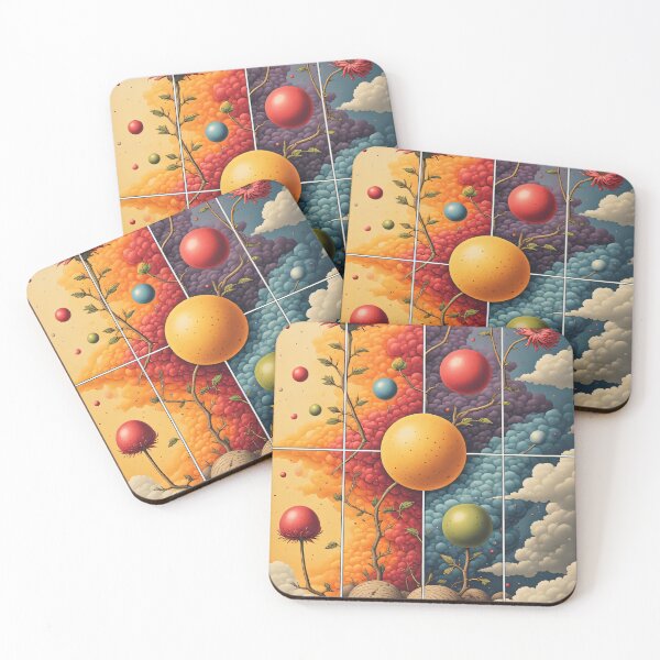 Item preview, A surreal garden full of colorful, mushroom-like worlds. designed and sold by Mianku | Für das Leben.