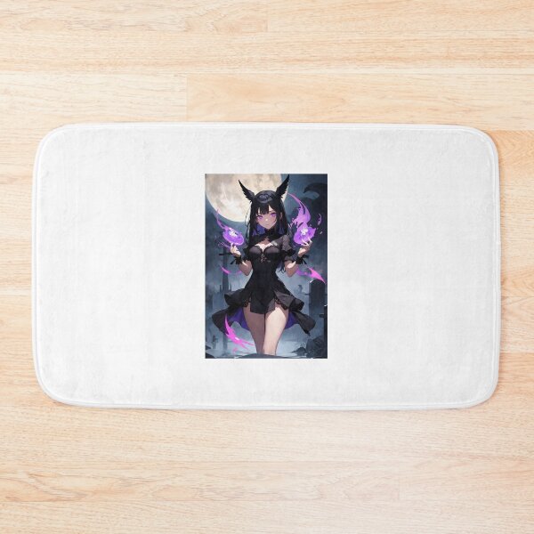 Item preview, Gothic Anime Sorceress with Purple Magic Flames designed and sold by iloveanimechibi.