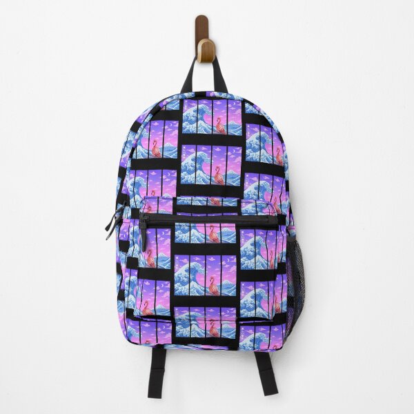 Item preview, Funny Flamingo Japanese Kanagawa Wave Vapor Japan Boys Girls Kids designed and sold by FurryHavenPH.