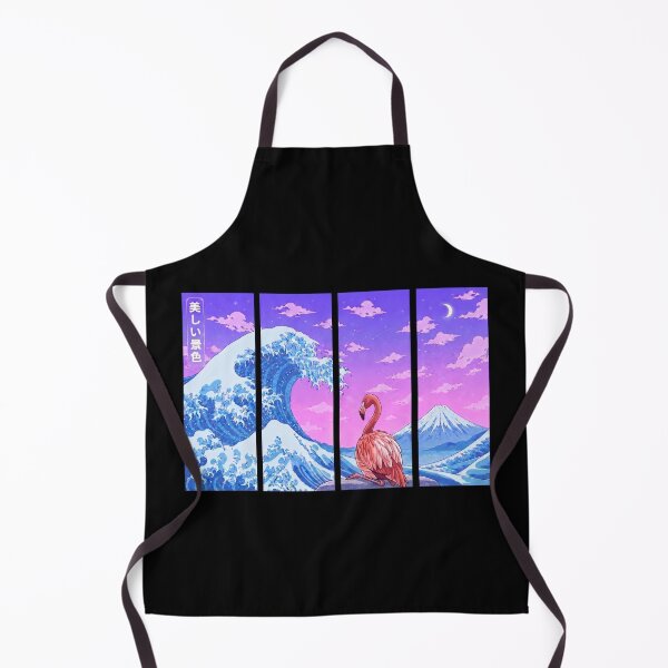 Item preview, Funny Flamingo Japanese Kanagawa Wave Vapor Japan Boys Girls Kids designed and sold by FurryHavenPH.