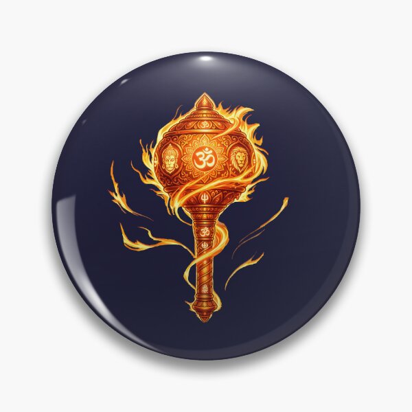 Item preview, Fire Energy Hanuman Gada | Bajrang Bali weapon designed and sold by hutofdesigns.