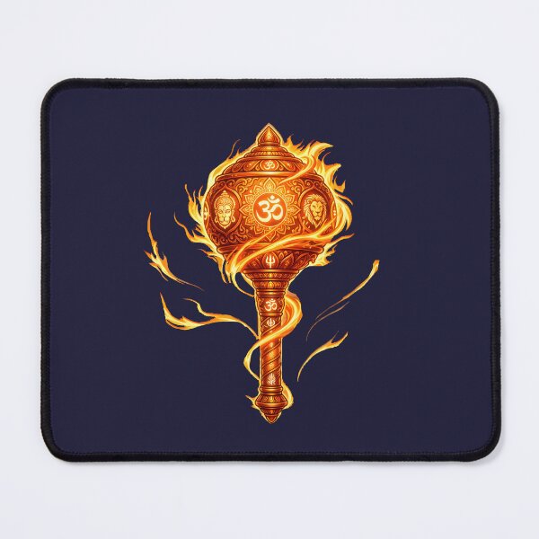Item preview, Fire Energy Hanuman Gada | Bajrang Bali weapon designed and sold by hutofdesigns.