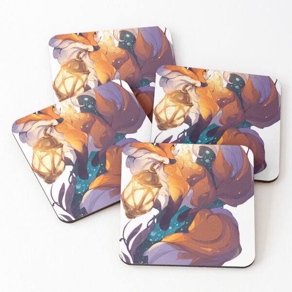 Item preview, Fox Amethyst Lantern Forest designed and sold by IllumeInk.