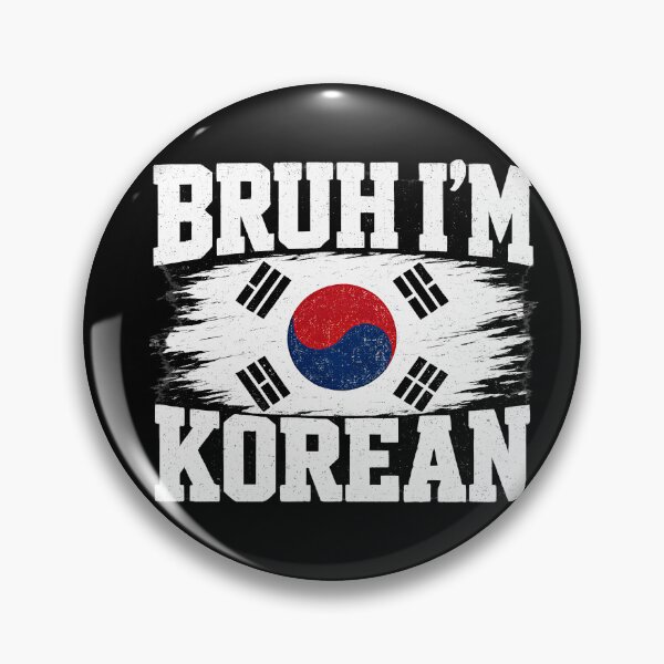 Item preview, Bruh I’m Korean Funny Korean Pride Flag  designed and sold by THREE LITTLE BEANS.