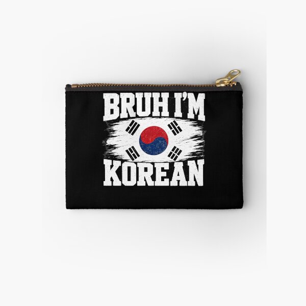 Item preview, Bruh I’m Korean Funny Korean Pride Flag  designed and sold by THREE LITTLE BEANS.
