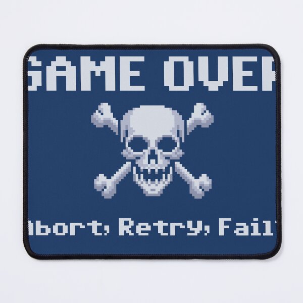 Item preview, Retro Pixel Game Over Skull designed and sold by Coin Inserted.