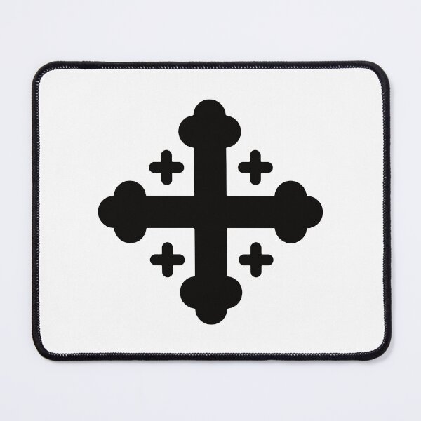 Item preview, Budded Cross Black on White. Copyright: © Collugraphic    designed and sold by Collugraphic.