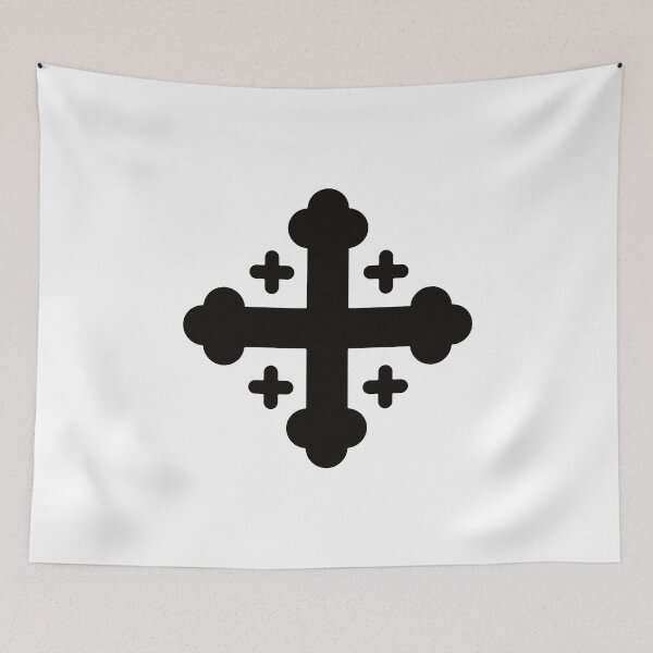 Item preview, Budded Cross Black on White. Copyright: © Collugraphic    designed and sold by Collugraphic.